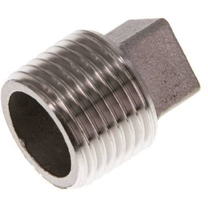 Plug R1/2'' RVS met Extern Vierkant 16bar [2 Stuks]