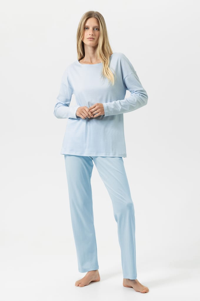 Pyjama Serie Simple Stripes Alice Blue