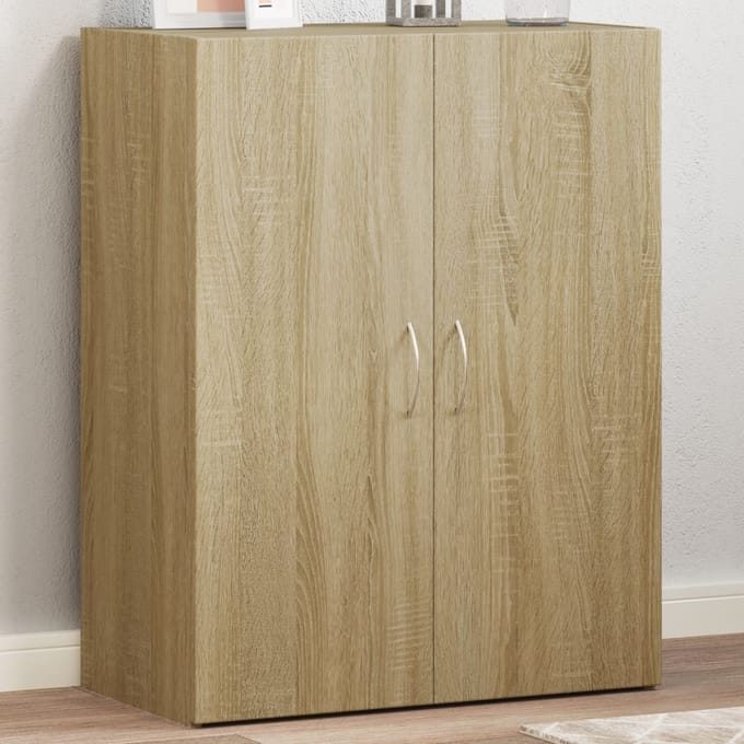 vidaXL - Archiefkast - 60x32x77,5 - cm - bewerkt - hout - sonoma - eikenkleurig
