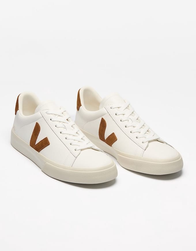 Veja Sneakers Campo Wit Cognac - Maat 44 - Heren