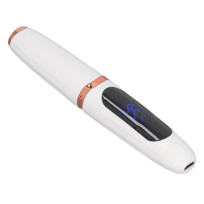 Verwarmde Wimperkruller USB Oplaadbaar Langdurig met LED Temperatuurweergave Elektrisch Wimperkrullen white