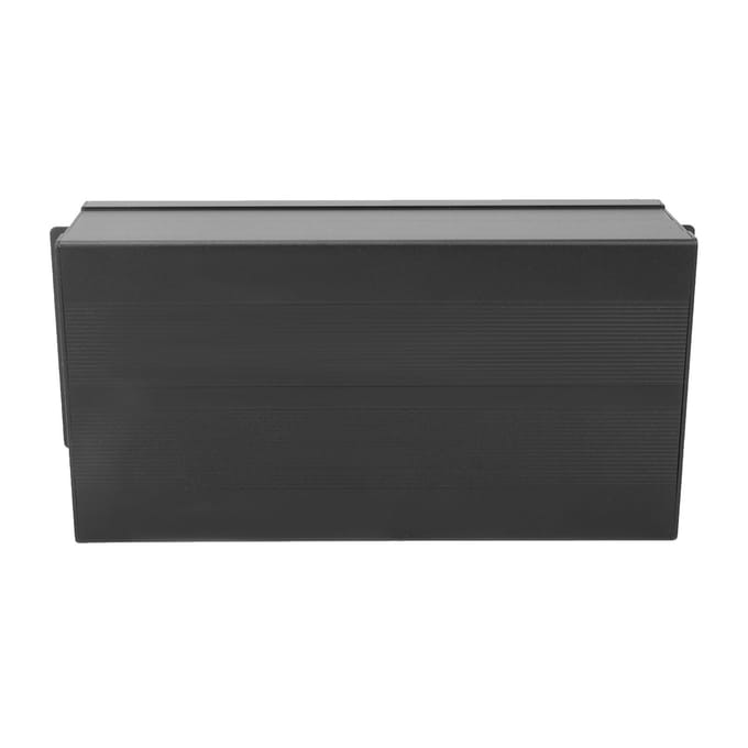 Behuizing Elektronisch DIY Printplaat Project Aluminium Doos Koeling Behuizing Zandzwart Gebogen Plaat wit
