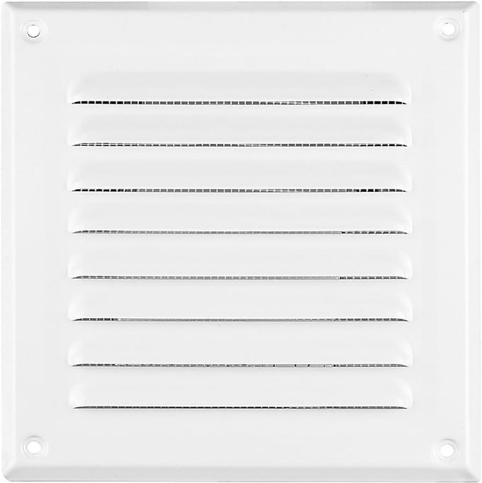 Ventilatie Rooster Wit 165 x 165 mm Met Insectennet