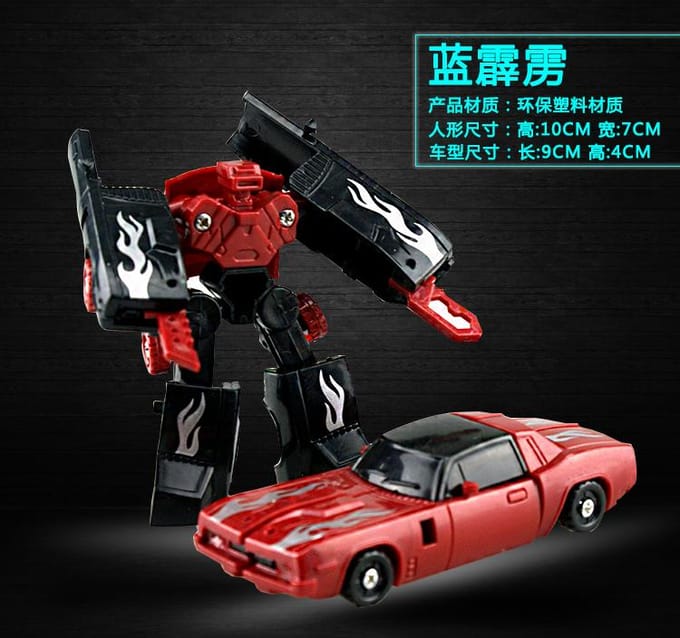 Kit de Voiture Robot Transformable Figurine d'Action Déformable Jouet idéal pour Garçon Véhicule Cadeau Jouet