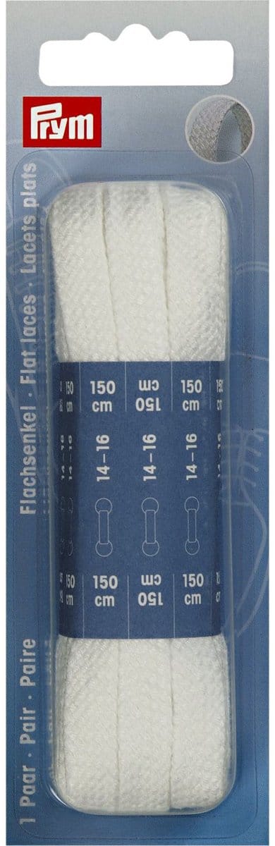 PRYM Platte veters 8mm 150cm CO wit 974743 - Prym