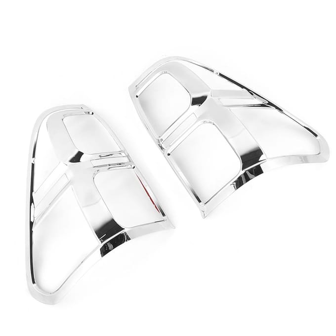 2 stuks Achterlicht Sierlijst Chroom Decoratieve Frame Past voor Toyota Hilux Revo Sr5 20152017 white
