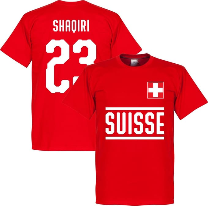 Zwitserland Shaqiri 23 Team T-Shirt - S