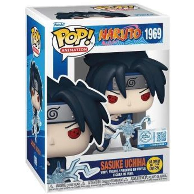 Funko Pop Plus! Animation: Naruto - Sasuke Uchiha #1969 Glows in the dark Special Edition Exclusive