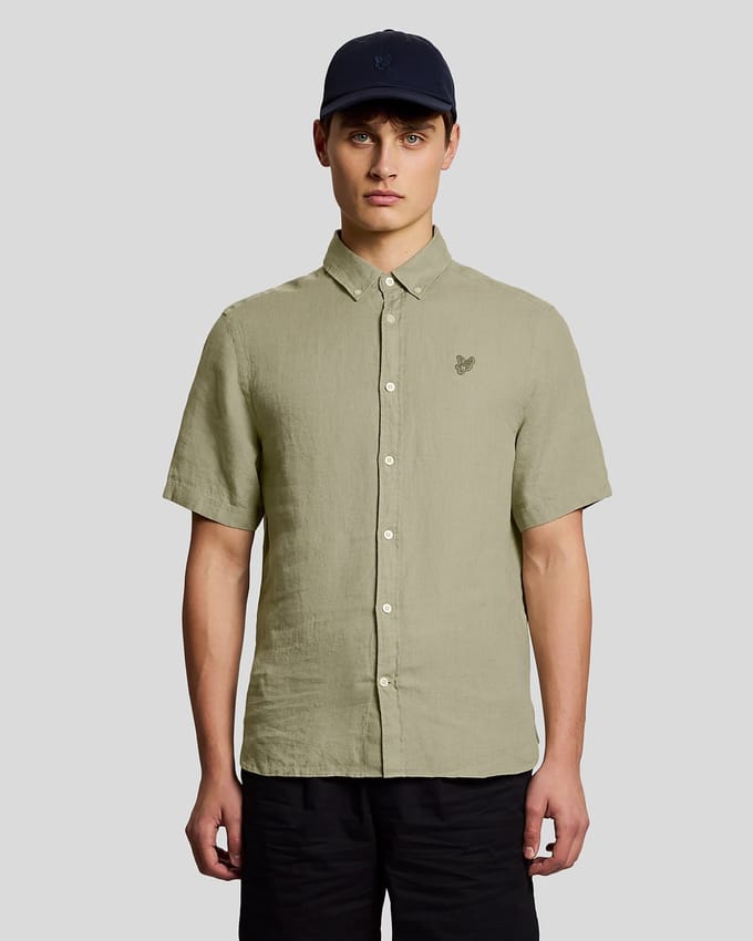 Korte Mouwen Linnen Shirt