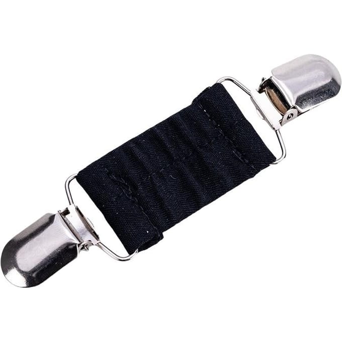 Clips de Serrage Dorsal Ajustables - Serre-Taille/Clips pour Pull/Châle pour Femmes, Ajusteur Élastique Sans Couture noir