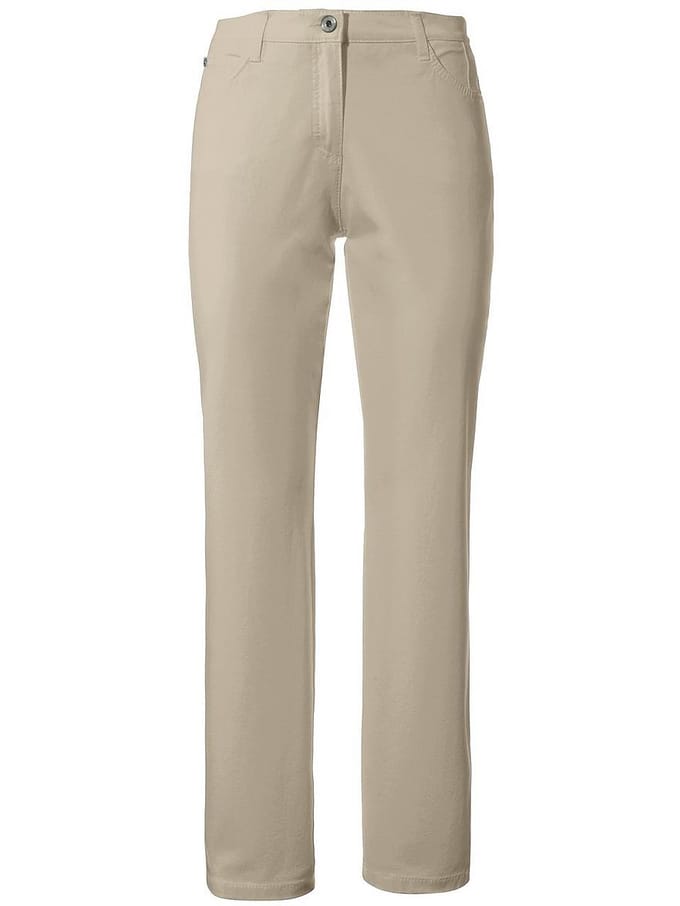 Feminine fit-broek model Nicola Pima Cotton Van Brax beige