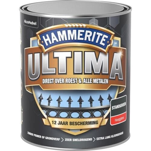 Hammerite Metaallak Ultima Hoogglans Standgroen 750ml