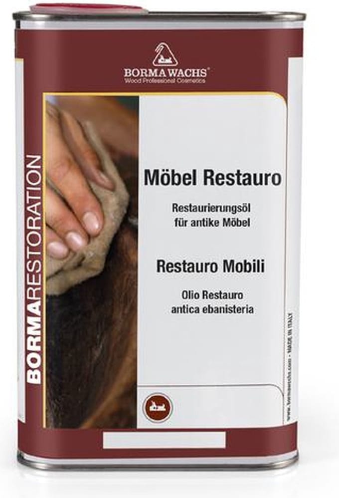 Borma Wachs Meubel Restauro restauratie olie kleur Mahonie - 500ml