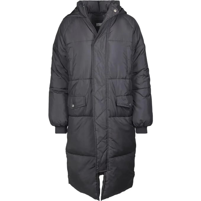 Urban Classics - Oversized Faux Fur Puffer Winterjas - 2XL - Zwart