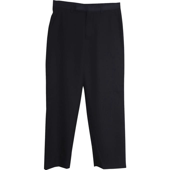 Prada Triangle Logo Broek in Zwart Wol