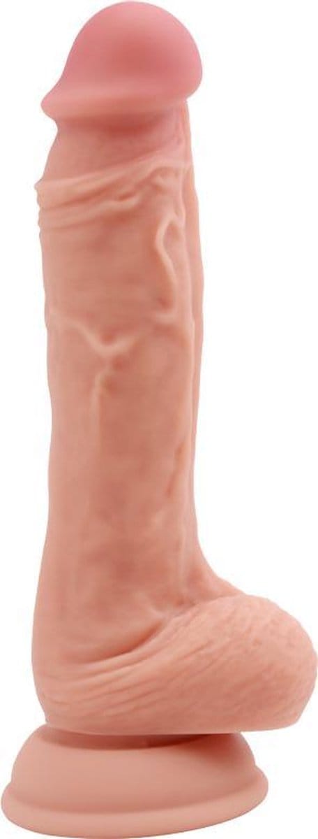 Pure Naturally - Pubescent - Liquid Siliconen Dildo - 20,5 x 3,8 cm - Lichte Huidskleur