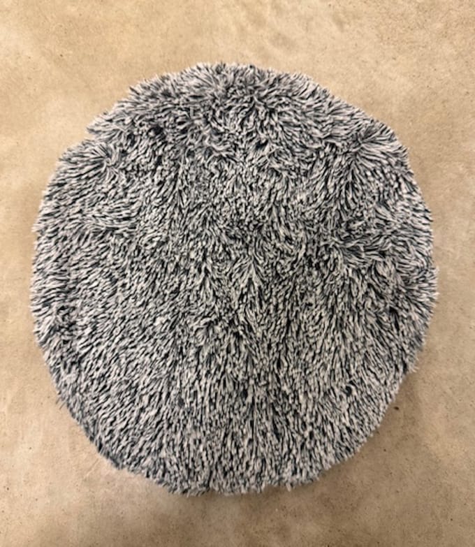 Inware warmtekussen rond 26 cm - magnetronkussen rond - donkergroen wit