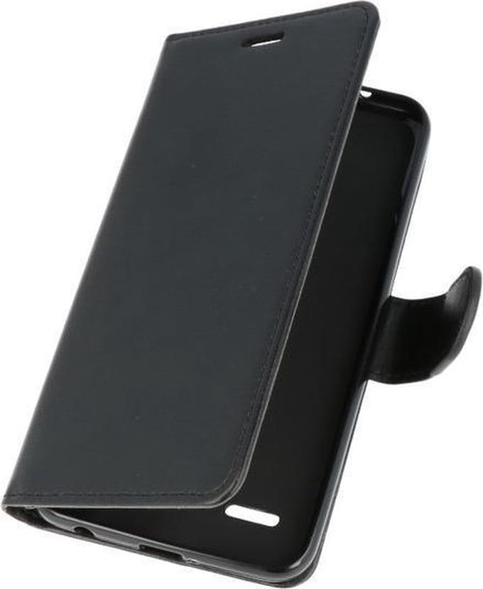 Zwart Wallet Case Hoesje voor LG K10 2018