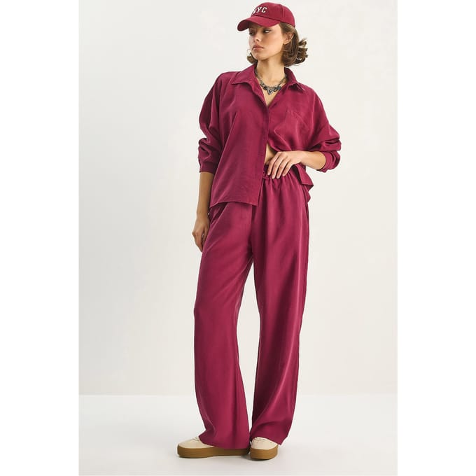 Shirt-Broek Twee-Delige Coördinatie Set
