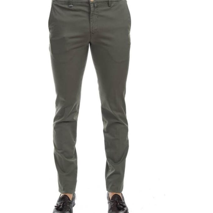 Barbati - Super Slanke broek; Katoen U ANTONY 571/162 MILI