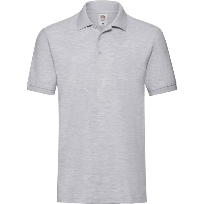 Fruit of the Loom Heren Premium Piqué Poloshirt (Heide Grijs)