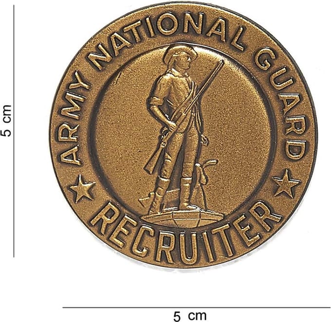 Embleem metaal National guard recruiting pin