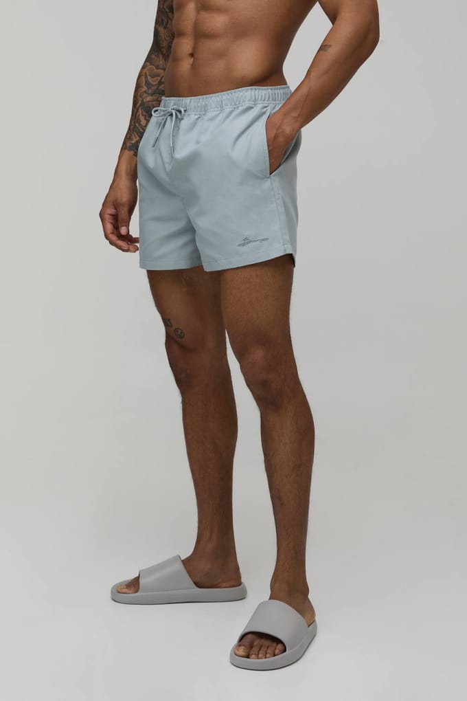 Short Length BM Autograph Swim Short | Grey | Size Small