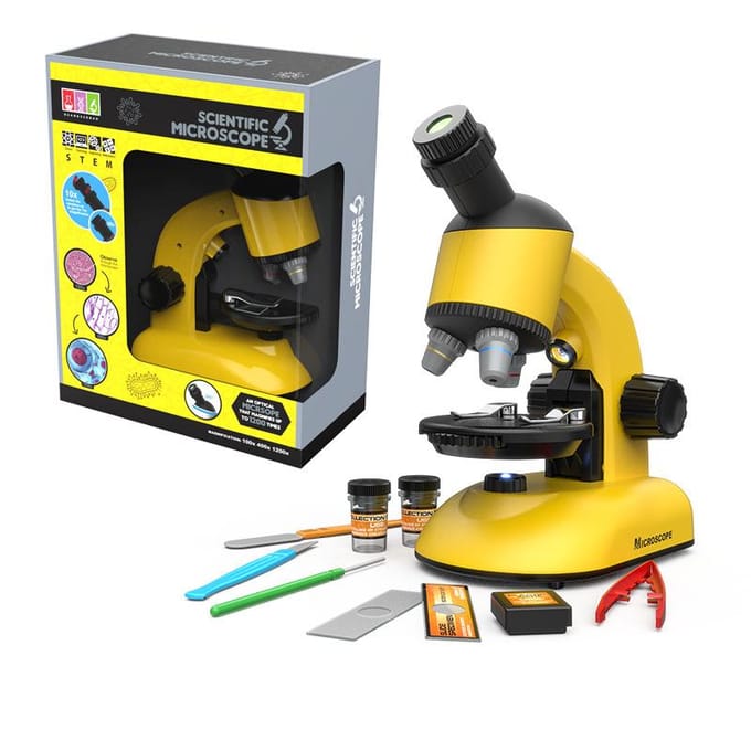 Nieuwe 1100 Roterende Kop Kindermicroscoop Educatief Wetenschappelijk Experiment 1200 Keer High-Definition High-Power Microscoop