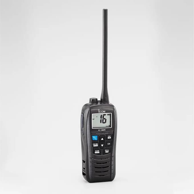 Icom IC-M25 Euro Handheld Marifoon Zwart Kanaalindeling 2023