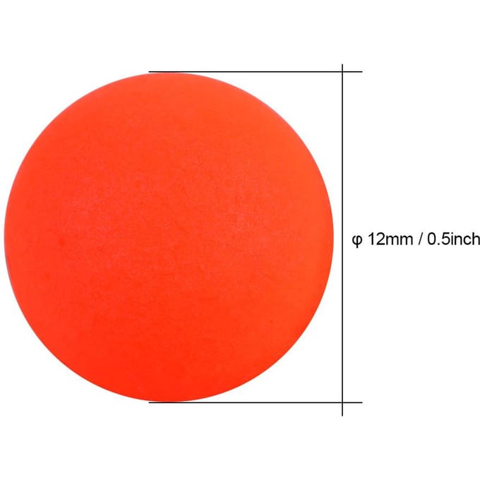 100 stuks EPS Schuim Drijfbal Vissen Dobber Beetindicator Tackle Accessoire (6#) red