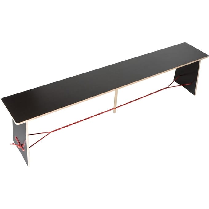 Moormann - Lange Max - Linoleum zwart - rood touw - M