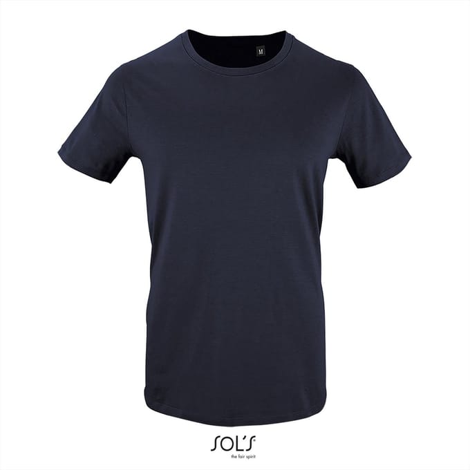 SOL'S - Milo T-Shirt - Donkerblauw - 100% Biologisch Katoen - L