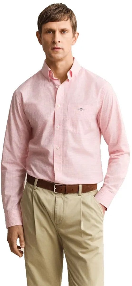Gant 3000150 Regular Fit Overhemd Met Lange Mouwen Roze S Man