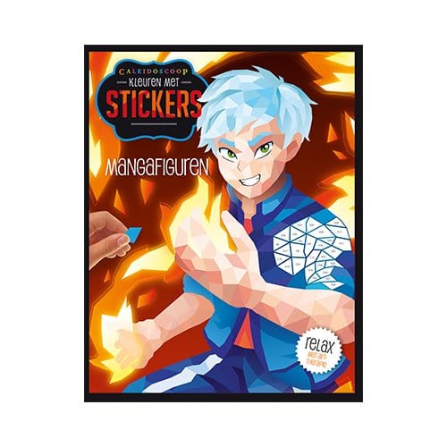 Kleuren Met Stickers - Mangafiguren