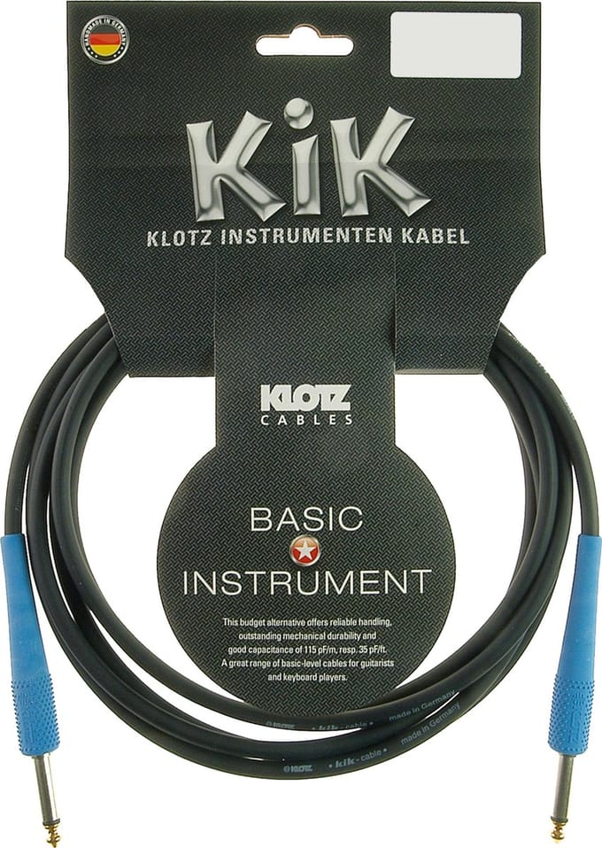 Klotz KIKC3.0PP2 instrumentkabel 3 m - Instrumentenkabel
