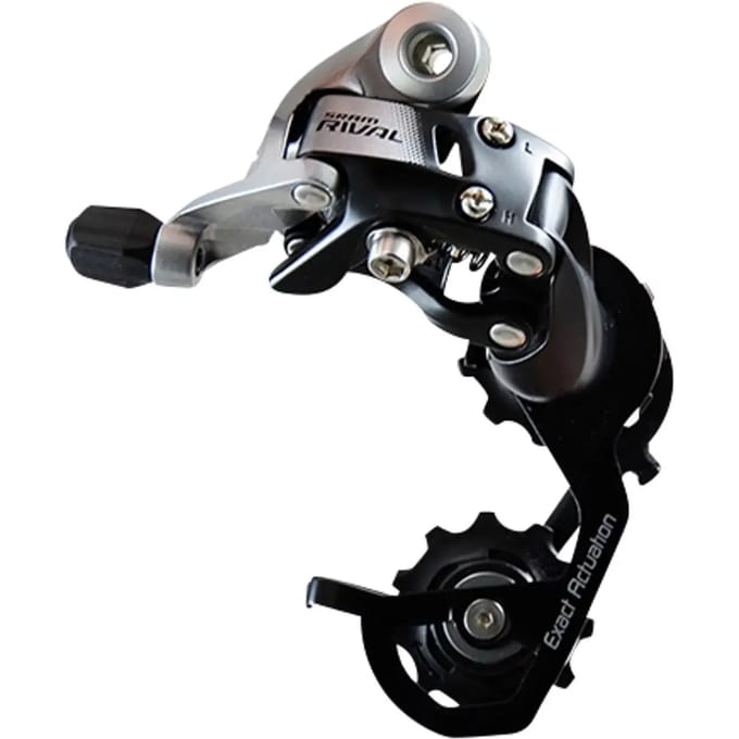 Achterderailleur met dubbele kooi kort Sram Rival