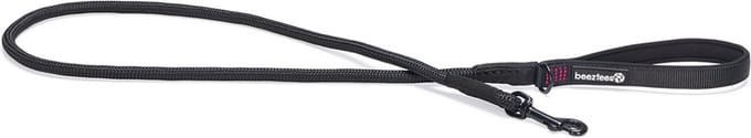 Beeztees Premium Parinca - Hondenriem - Rond - Nylon/Neopreen - Zwart -