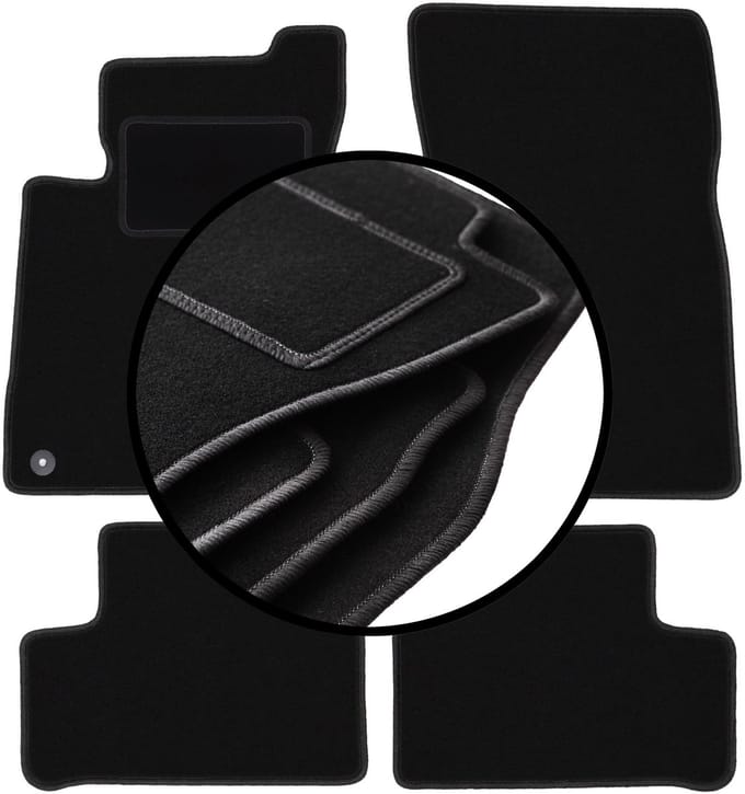 Complete set veloursmatten voor: Mercedes B W247 minivan (2018-)