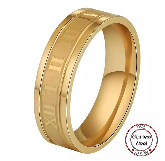 Roman Ring | Ringen Mannen | 16mm | Ring Heren | Mannen Cadeau voor Man Cadeautjes |