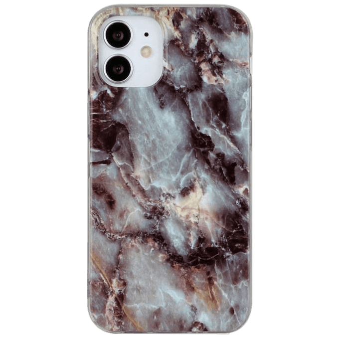Mocaa iPhone 12 Mini Marmerlook Hoesje Meerkleurig