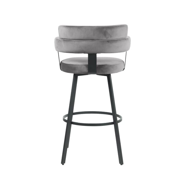 LABEL51 Bardio Barkruk - Bruin - Velvet - Hoog - Kruk - - Met Armleuning
