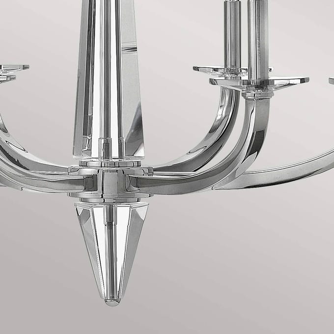 Hinkley LED Kroonluchter | 6X E14 Max 60W | Dimbaar | Polished Nickel