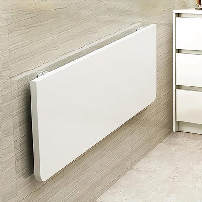 Opklapbaar bureau - Wandtafel - Ruimtebesparing - Compact ontwerp - 120x60 cm - Wit