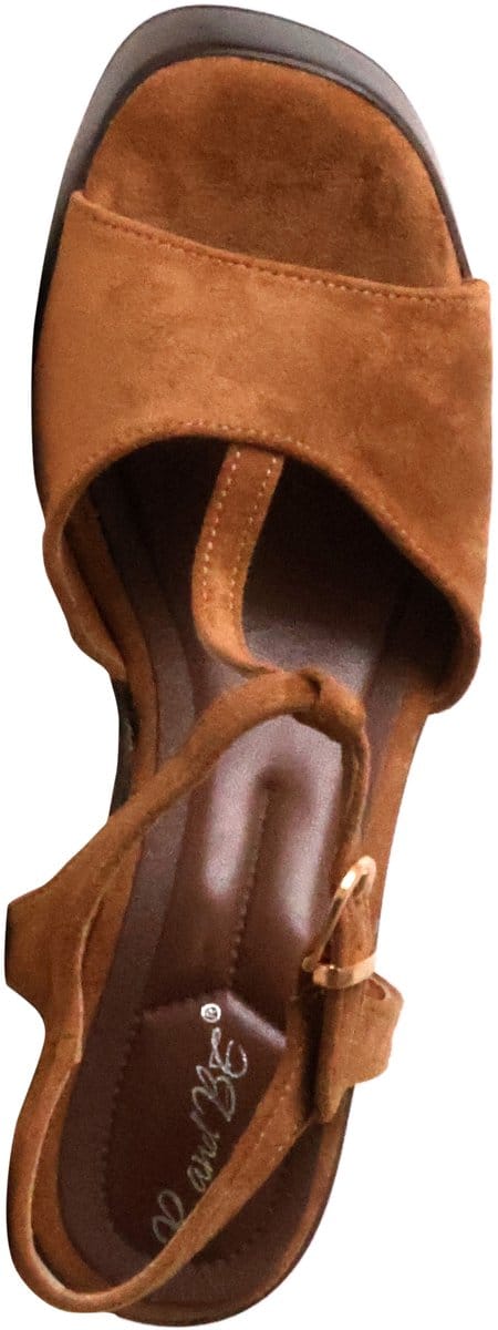 Sandalen met plateauzool en bandje van R and Be