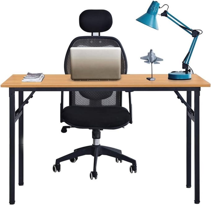 Inklapbare Bureau Klaptafel - 120x60 cm - Stabiele Computertafel voor Thuis en Kantoor