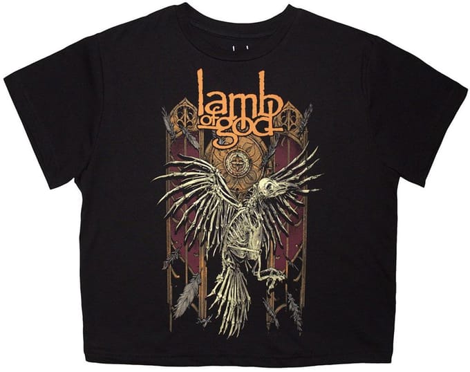 Lamb Of God - Crow Crop top - L - Zwart