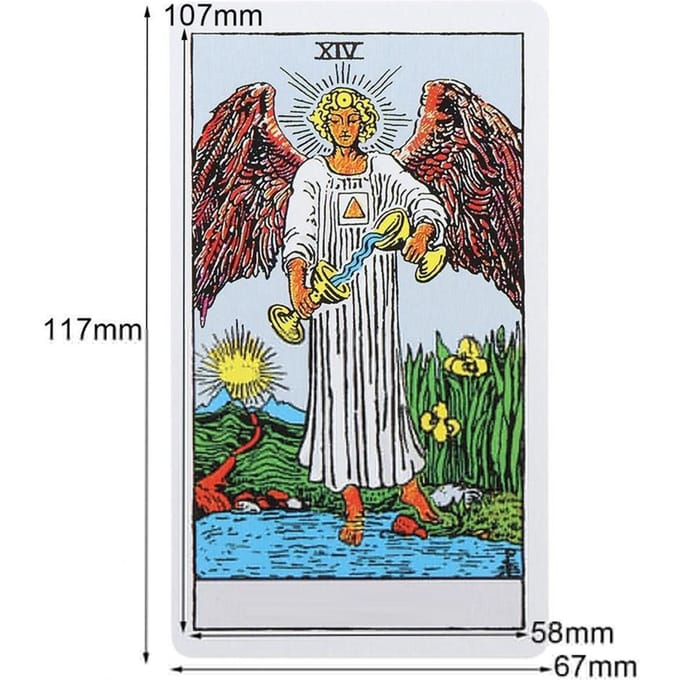 Engelse Tarotkaarten Klassieke Tarotkaarten Deck Reis Tarotkaarten Bordspel Power Deck met Gids geel