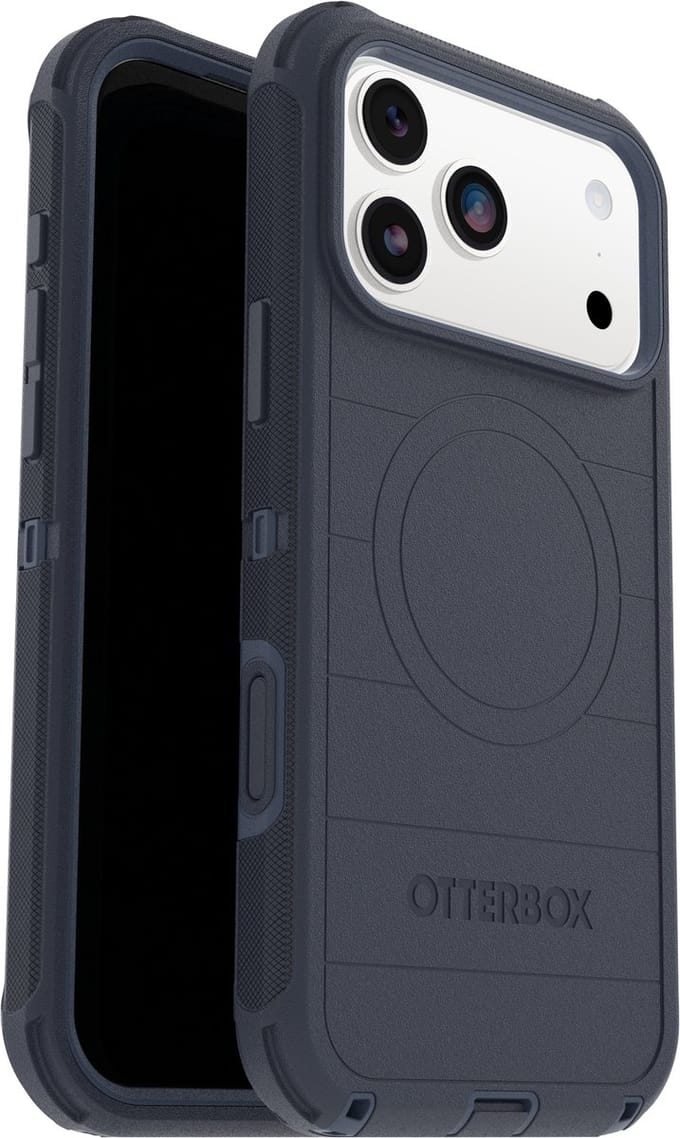Otterbox Defender Pro - Geschikt voor iPhone 17 Pro Max hoesje - Magsafe Backcover - Blauw