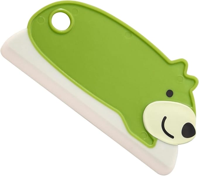 Mini Rakel - Reinigingsschraper - Streeploos Reinigen - Ergonomisch Handvat - 12 cm - Wit