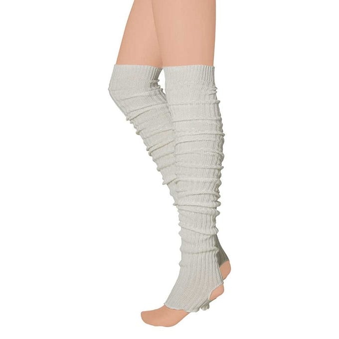 Apollo - Dames legwarmer - Wit - One Size - Beenwarmers - Beenwarmers dames - Beenwarmers carnaval